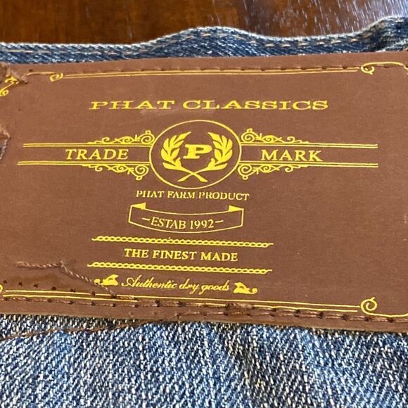 Phat Farm Classics Men’s Jeans Distressed NWT Size 44x34 - Picture 5 of 10